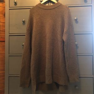 Forever 21 Plus Brown Tunic Knit Sweater 2x